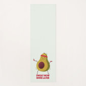 汗が後で輝く ヨガマット (正面)