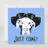 汗だくデーン娘 | ドッゲンハウス招待 招待状 (正面)