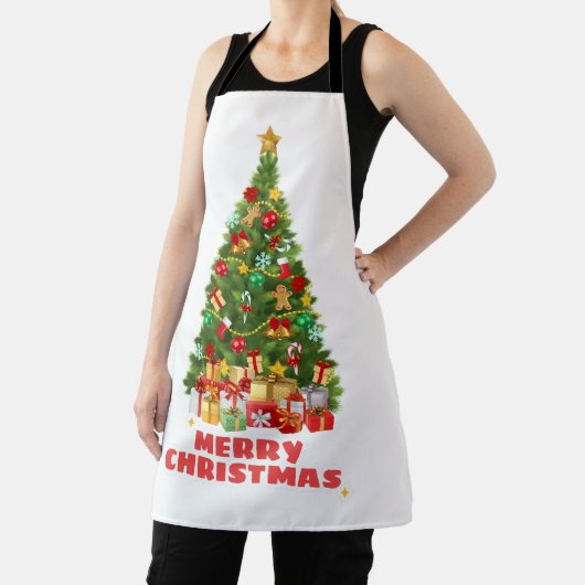 汗と明メリーるいクリスマス家族の休日 エプロン (インサイチュ)