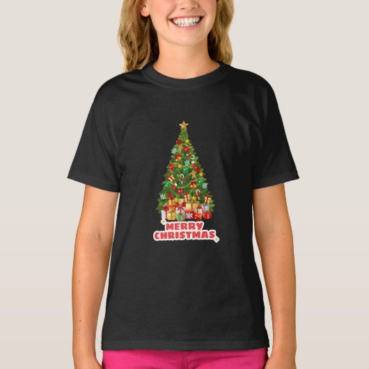 汗と明メリーるいクリスマス家族の休日 Tシャツ (正面)