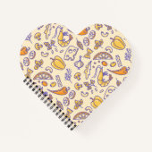 汗と野菜，チーズパターン ノートブック (正面)