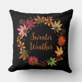 汗の天気落ちた秋離れの収穫 クッション (正面)