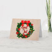 汗の神jul無償のクリスマス カード (正面)