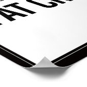 汗は単に太った泣き叫び ポスター (角)