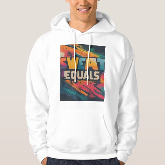 汗は成功に等しい パーカ (正面)