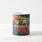 汗は等しい コーヒーマグカップ (中央)