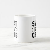 汗は脂肪の泣き叫び コーヒーマグカップ (中央)