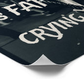 汗は脂肪泣き叫びやる気を起こさせる感動的 ポスター (角)