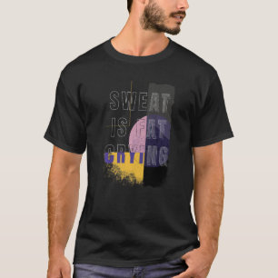 汗は脂肪泣き叫び脂肪重量フィットネス Tシャツ