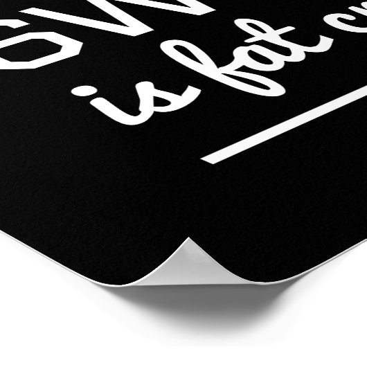 汗は脂肪泣き叫び ポスター (角)