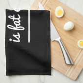 汗は脂肪質の泣き叫びです キッチンタオル (四つ折り)