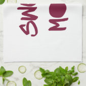 汗よりやる気を起こさせるなトレーニングの体育館 キッチンタオル (折り畳み)