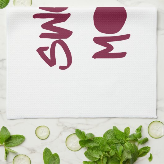 汗よりやる気を起こさせるなトレーニングの体育館 キッチンタオル (折り畳み)