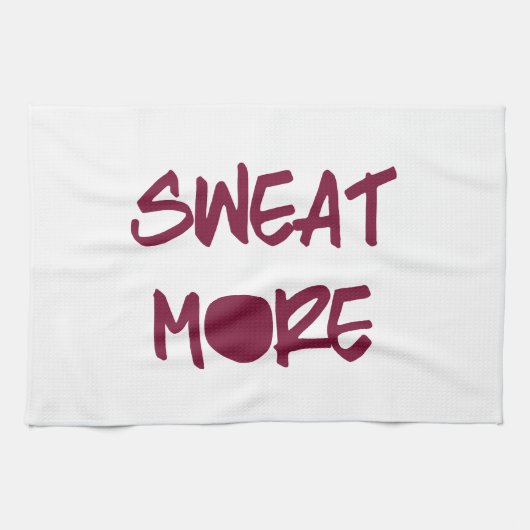 汗よりやる気を起こさせるなトレーニングの体育館 キッチンタオル (横)