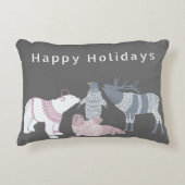 汗をかいた北極フレンズの休日 アクセントクッション (正面)