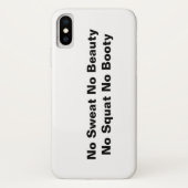 汗をかかずに美しさは得られず、スクワットせずに美尻は手に入らず iPhoneケース Case-Mate iPhoneケース (裏面)
