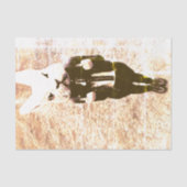 汗をかくウサギの衣装セピア動揺して 薄葉紙 (正面)