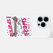 汗を出さないピラティスをする猫 iPhoneケース (裏面横)