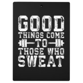 汗を来流す人に良い事 – インスピレーション クリップボード (裏面)