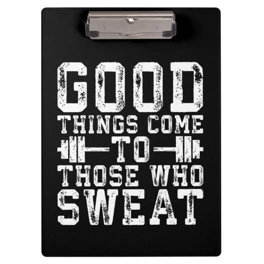 汗を来流す人に良い事 – インスピレーション クリップボード (正面)