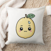 汗を滴らせる不安なレモン クッション (ブランケット)
