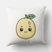 汗を滴らせる不安なレモン クッション (裏面)
