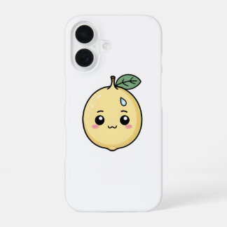 汗を滴らせる不安なレモン iPhone 16ケース