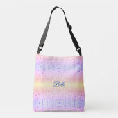 汗ウェットピンクの雨をビーディング水滴最高の クロスボディバッグ (裏面)