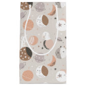 汗ドリームバンニーズイン宇宙パターン スモールペーパーバッグ (正面)