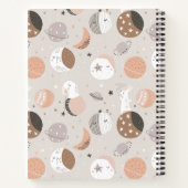 汗ドリームバンニーズイン宇宙パターン ノートブック (裏面)