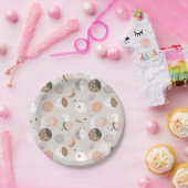 汗ドリームバンニーズイン宇宙パターン ペーパープレート (パーティー)