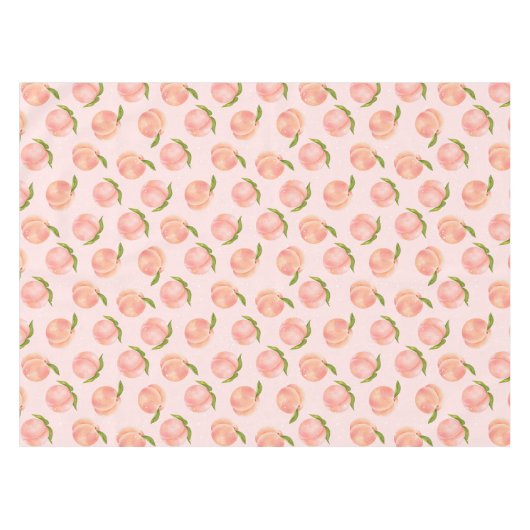 汗桃の柄 テーブルクロス (正面(横))