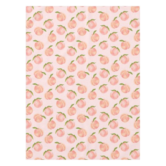 汗桃の柄 テーブルクロス (正面)