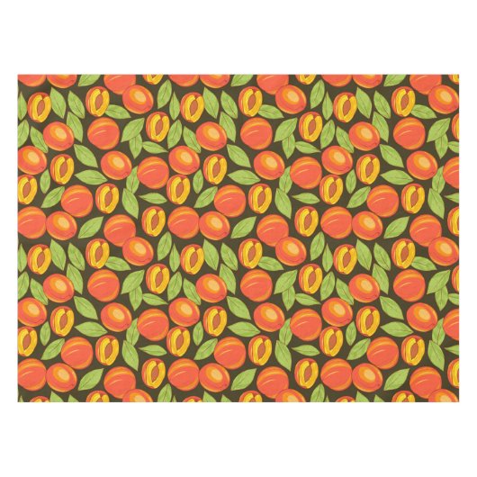 汗桃の柄 テーブルクロス (正面(横))