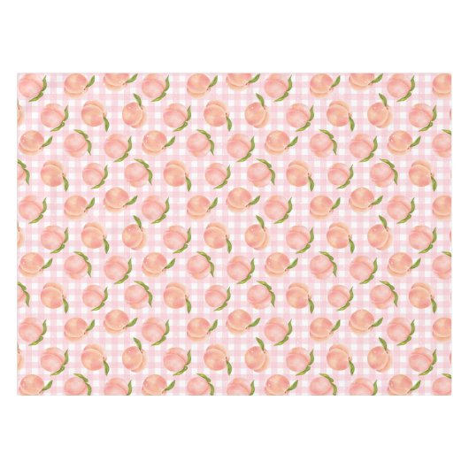 汗桃の柄 テーブルクロス (正面(横))