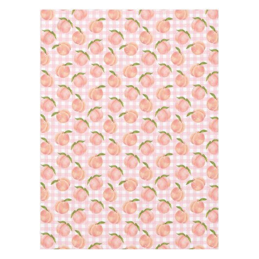 汗桃の柄 テーブルクロス (正面)