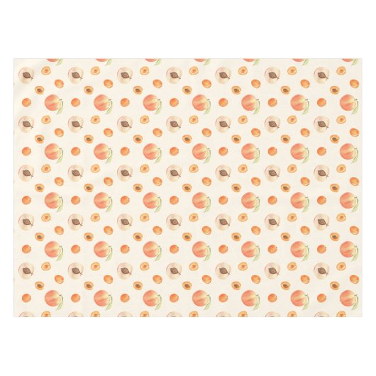 汗桃の柄 テーブルクロス (正面(横))