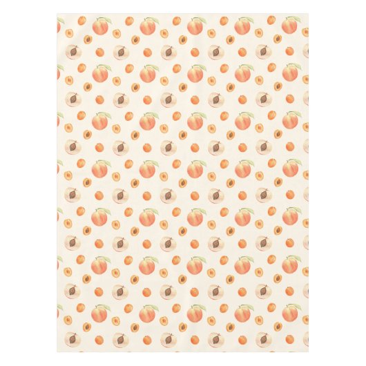 汗桃の柄 テーブルクロス (正面)