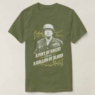 汗米国軍のPattonの歴史のTシャツのパイント Tシャツ