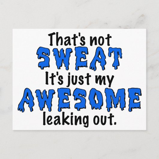 汗素晴らし ポストカード (正面)