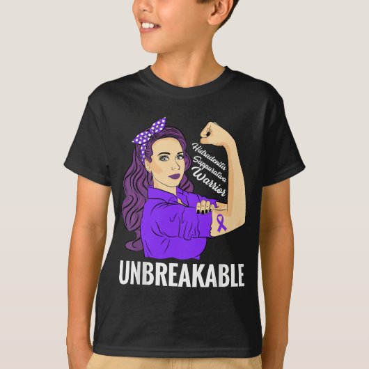 汗腺炎Suppurativa HS戦士認識度 Tシャツ (正面)