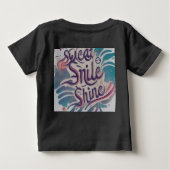 汗、スマイル、シャイン ベビーTシャツ (裏面)