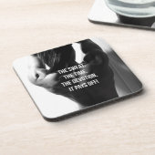 汗、時間、献身女性のトレーニング やる気を起こさせる コースター (左側)