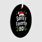 汚いいけな大人パジャマのクリスマス オーナメント (正面)