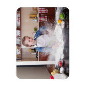 汚いおもしろいキッチンの女の子 マグネット (縦)