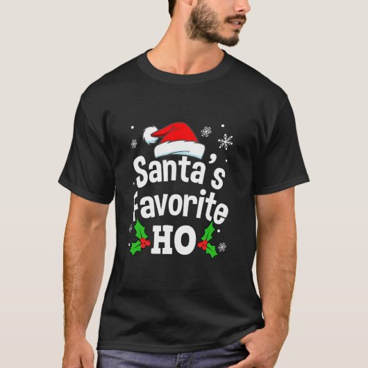 汚いおもしろい大人パジャマいけなクリスマスTee男性 Tシャツ (正面)