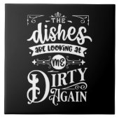 汚いおもしろい料理はワードアート タイル (正面)