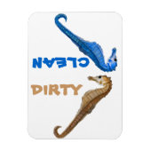 汚いか清潔な乗馬 マグネット (縦)