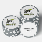 汚いのが好き！汚いマルティーニのユーモア ポーカーチップ (積み重ね)