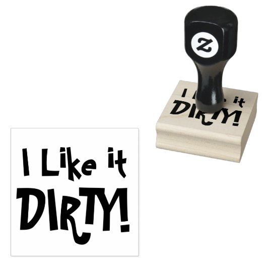汚いのが好き！汚いマルティーニのユーモア ラバースタンプ (押印)